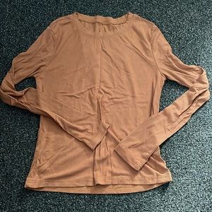 Orange/brown long sleeve shirt